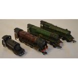 4 OO gauge locomotives in playworn condition,