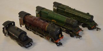 4 OO gauge locomotives in playworn condition,