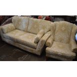 2 seater sofa and matching wingback style armchair by MultiYork