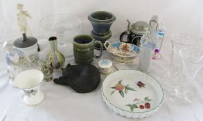 Assorted ceramics and glassware inc Royal Worcester,