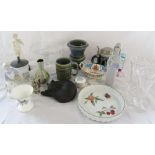 Assorted ceramics and glassware inc Royal Worcester,
