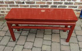 Oriental lacquer table / bench L 106 cm H 52 cm D 35 cm