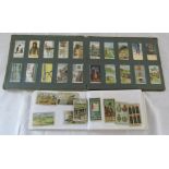 2 albums of cigarette cards inc Great War series