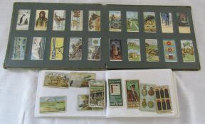 2 albums of cigarette cards inc Great War series