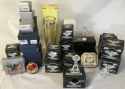Ex shop stock - Various boxed gifts including Westminster Crystal Collection & Old Tupton Ware