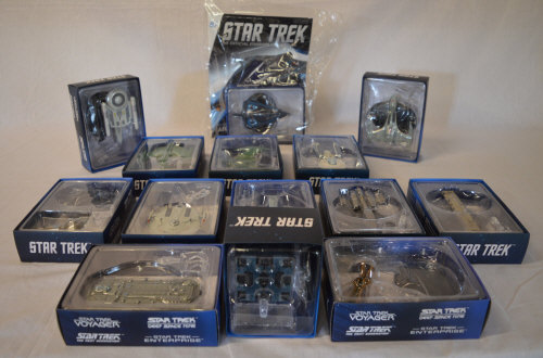 Approx 14 Star Trek Eaglemoss ship figures from 'The Official Starship Collection'