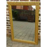 Large gilt framed mirror 75 cm c 107 cm