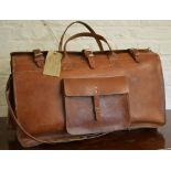 Leather holdall