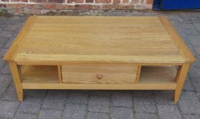 Oak coffee table L 120 cm D 70 cm