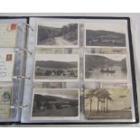 Stock album of subject and topographical postcards