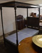 Single four poster bed