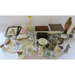 Various ceramics inc 18th century (some damaged), purses,