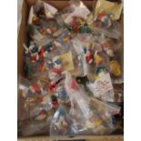 Box of loose McDonalds Smurf figures