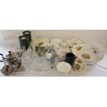 Various ceramics inc Wedgwood and Royal Worcester,