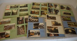 6 railway themed cuttings/photograph albums from the 1980s