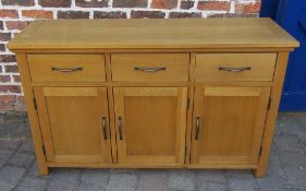 Oak sideboard L 130 cm D 38 cm