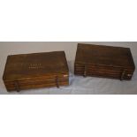 2 vintage 'Rubis Favorite' watchmakers drawers full of small watch parts