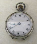 Silver fob watch marked 925