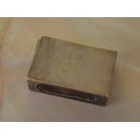 Small silver matchbox cover,