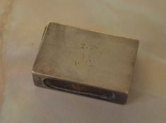 Small silver matchbox cover,