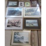 Assorted prints and pictures inc Jean Vaughan & Anthony Cain