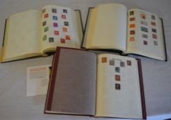 2 stamp albums of world stamps and another stamp album of GB stamps