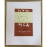 Pablo Picasso lithographic exhibition print 'Potteries' published in 1957 45 cm x 55 cm (size