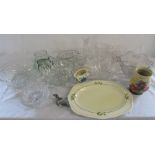 Assorted ceramics and glassware inc Masons and Radford