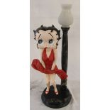 Large Betty Boop table lamp H 68 cm