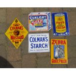 Reproduction tin advertising signs