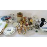 Assorted ceramics and glassware inc Pendelfin