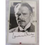 Promotional photograph of Laurence Olivier (1907-1987) signed in black pen (possibly from Dracula