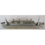 Stainless steel model of the Titanic L 89 cm