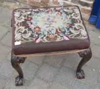 Dressing table stool in the Chippendale style
