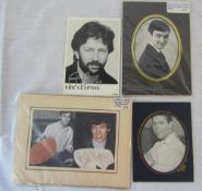 5 signed photographs/ autographs of Gene Pitney, Cliff Richard,