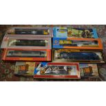 Various model trains including Lima, Hornby,