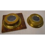 2 brass WW1/WW2 period military cockpit watch holders,