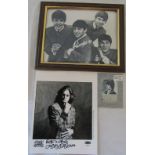 3 signed photographs of Ringo Starr 29.5 cm x 34.