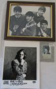 3 signed photographs of Ringo Starr 29.5 cm x 34.