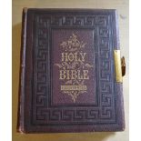 Victorian 1894 illustrated holy bible 28 cm x 22 cm x 6.