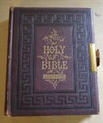 Victorian 1894 illustrated holy bible 28 cm x 22 cm x 6.