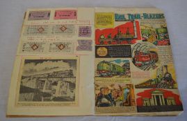 Vintage railway scrapbook from the 1960s