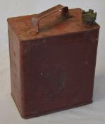 Vintage red petrol can