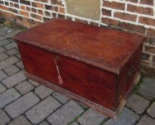 Painted pine blanket box