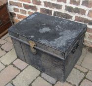 Metal deeds box / trunk