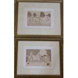 Pair of limited edition lithographic horse racing prints by Vincent Haddelsey (1934-2010) on arches