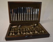 Silver plated canteen of cutlery