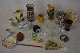 Various ceramics and glass