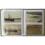 Album of approximately 65 old postcards of Grimsby