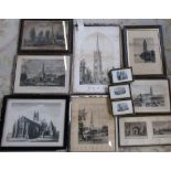 Various Lincolnshire related etchings and prints